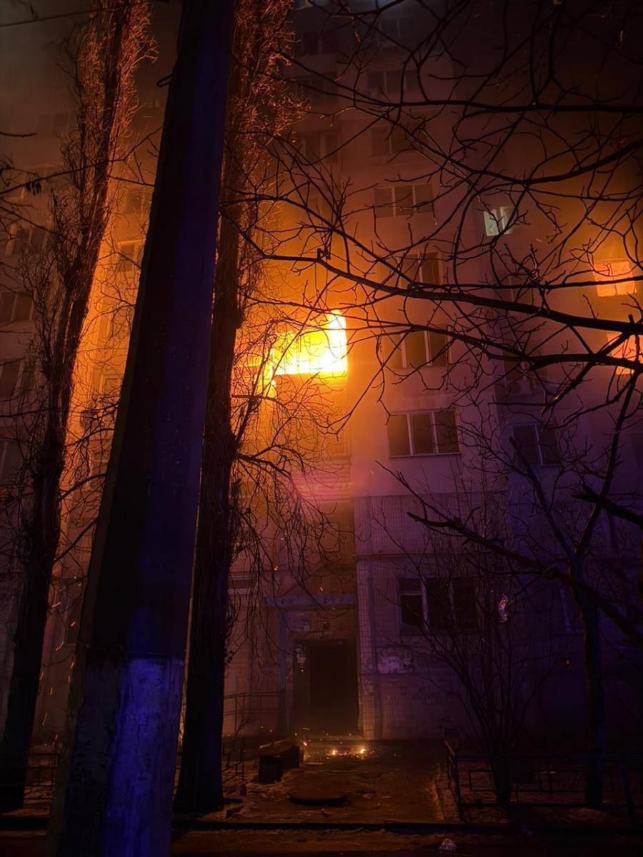 Последствия атаки на Одессу 27 января 2026 Последствия атаки на Одессу 27 января 2026