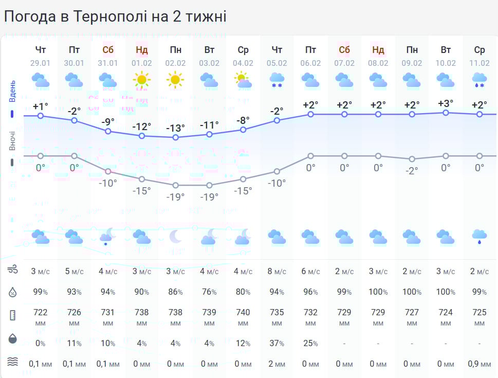 Тернопільщину атакують сильні морози: коли температура впаде до -21