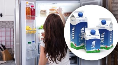 Молоко, Холодильник