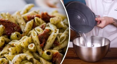 макароны, дуршлаг