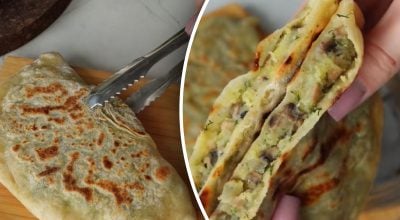 лепешки с картофелем и грибами лепешки с картофелем и грибами