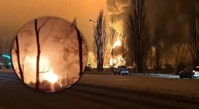 Масштабна пожежа і вибухи: Сили оборони підірвали нафтобазу та склад росіян