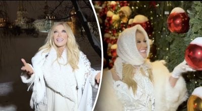 Неузнаваемая Повалий с вставными зубами вспомнила о боге на фоне кремля