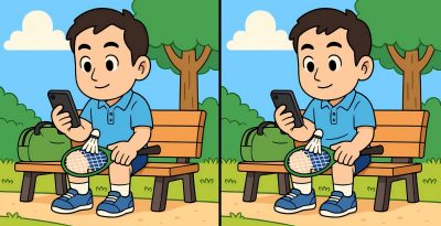 Супертест на IQ: знайдіть 3 відмінності на картинці хлопчика в парку за 19 сек