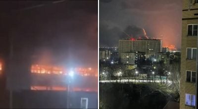 Обеспечивает оккупантов дронами: в Таганроге горит важный для армии РФ завод