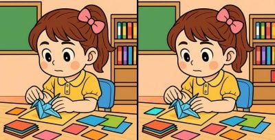 Тест на IQ: найдите 3 отличия на картинке девочки с игрушкой за 19 секунд