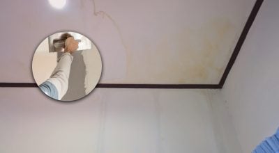 Желтые пятна на потолке