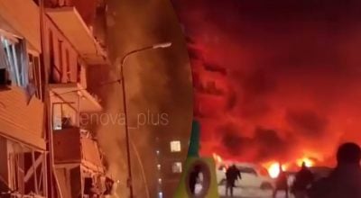 Російська ракета ППО вдарила по багатоповерхівці в Краснодарському краї - перші кадри