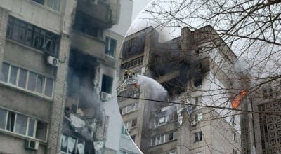 Все у вогні, горять квартири: РФ вдарила по будинку у Дніпрі