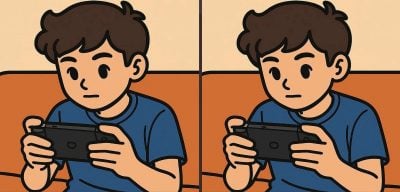 Тест на IQ: знайдіть 3 відмінності на картинці хлопчика-геймера за 71 секунду