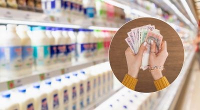 молочные продукты, гривны