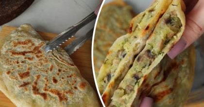 На смак як бабусині пиріжки: рецепт лінивих коржиків з картоплею і грибами