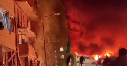 Российская ракета ПВО ударила по многоэтажке в Краснодарском крае - первые кадры