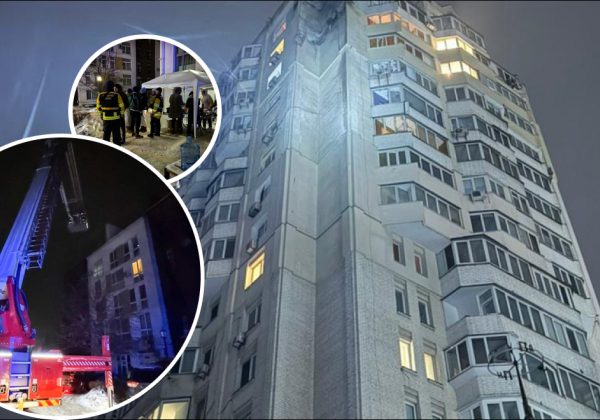 "Прилет" в 17-этажку, разбитые авто и жертвы: последствия ночной атаки на Киев и область