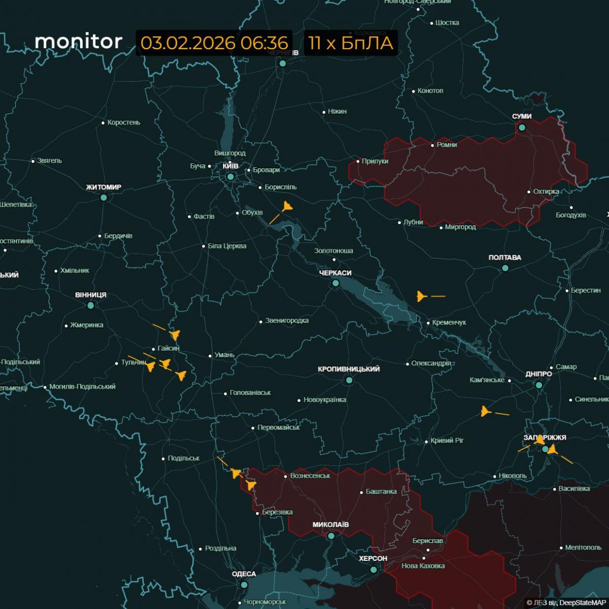Курс руху крилатих ракет 