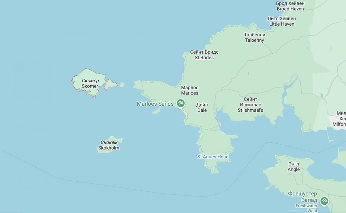Острів Скомер Острів Скомер