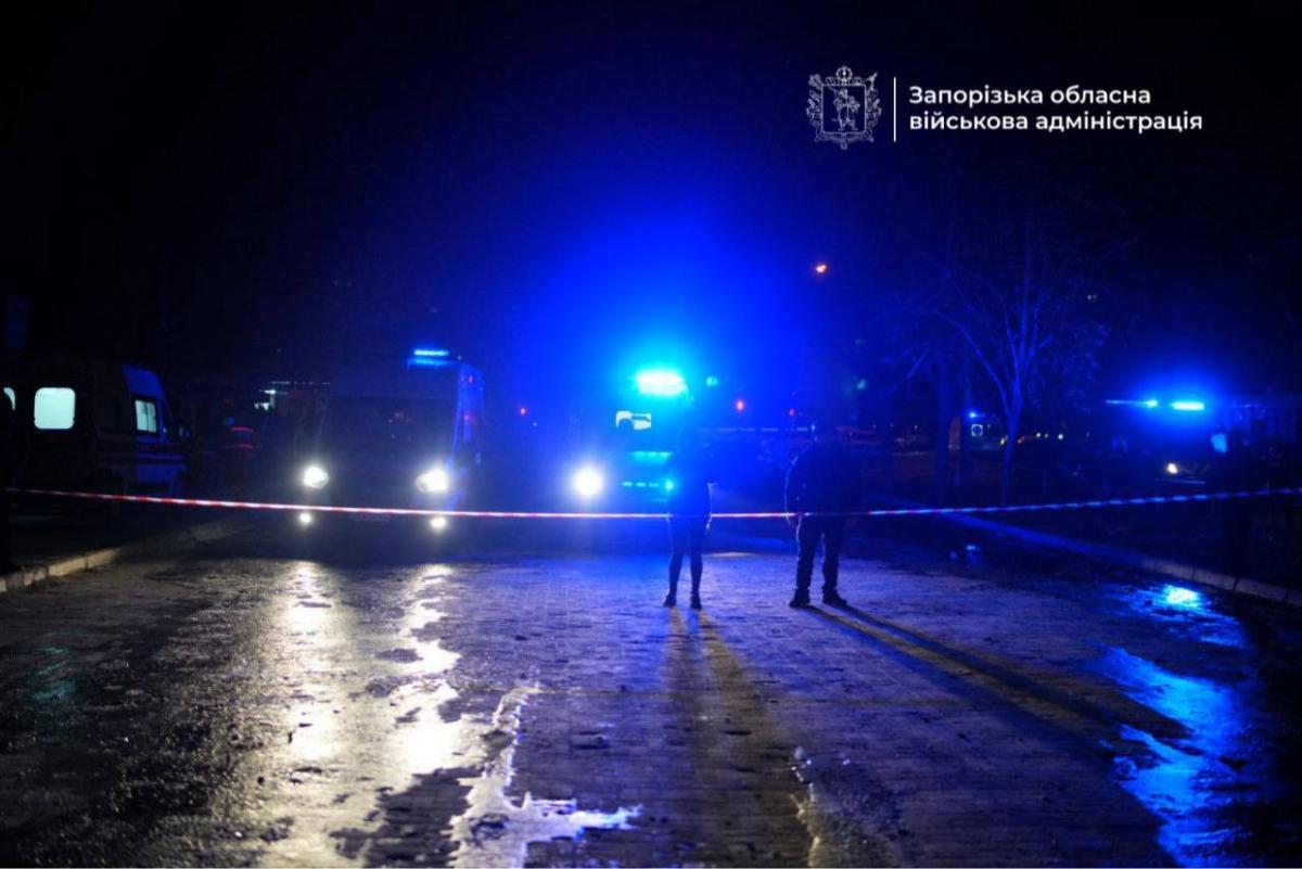 Последствия российского удара по Запорожью 3 февраля