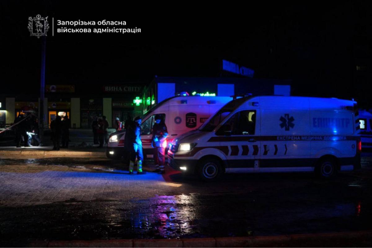 Последствия российского удара по Запорожью 3 февраля