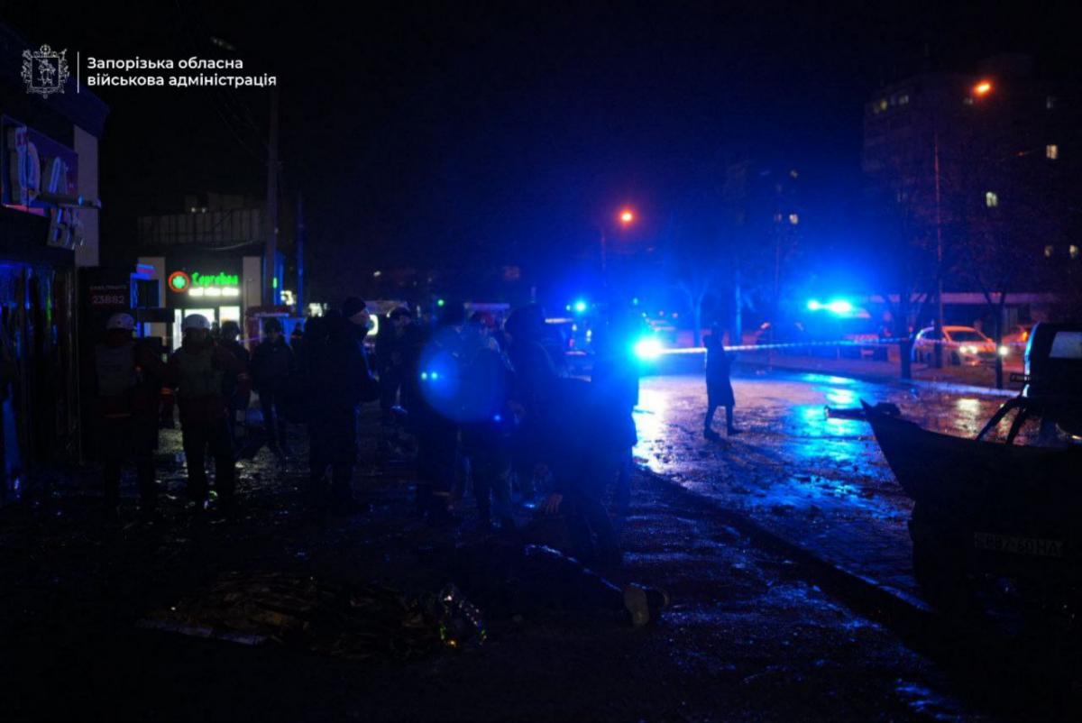 Последствия российского удара по Запорожью 3 февраля