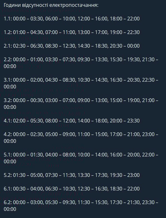 Черкаську область накриють жорсткі графіки відключень - коли не буде світла 4 лютого