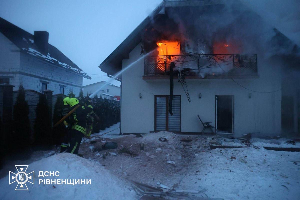 Удар по Рівненщині 7 лютого