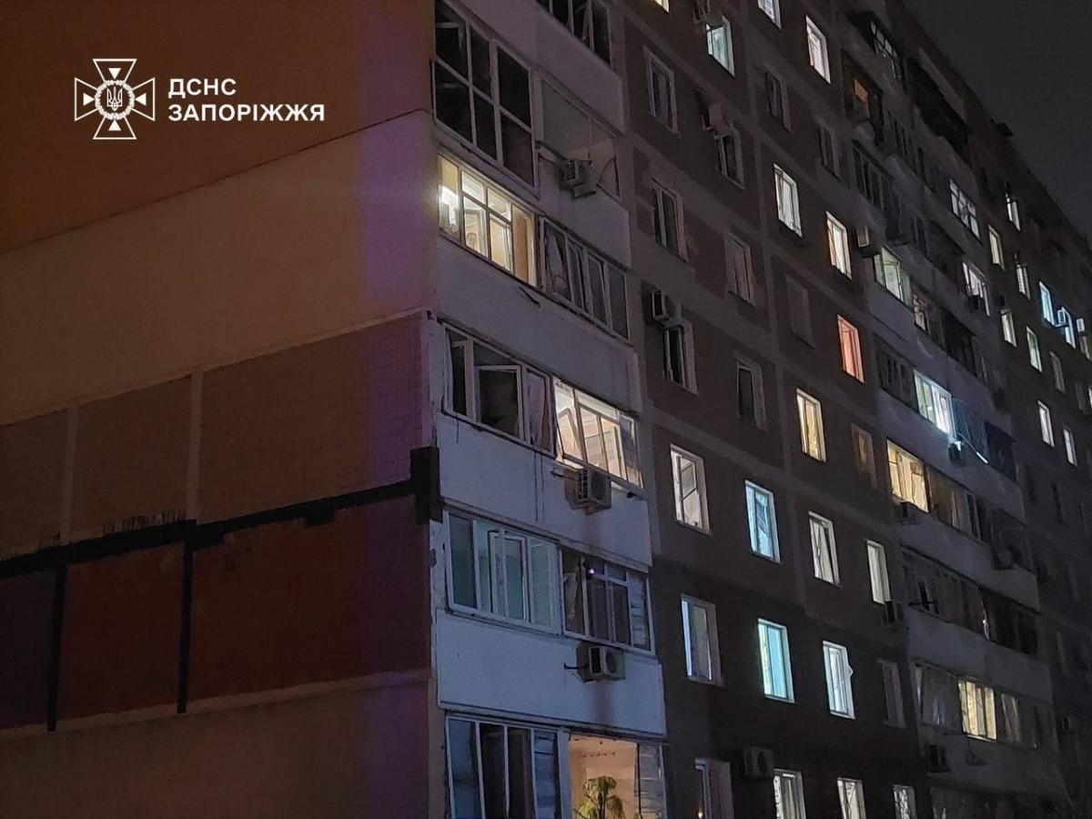 Последствия атаки на Запорожье 17 февраля 2026 Последствия атаки на Запорожье 17 февраля 2026