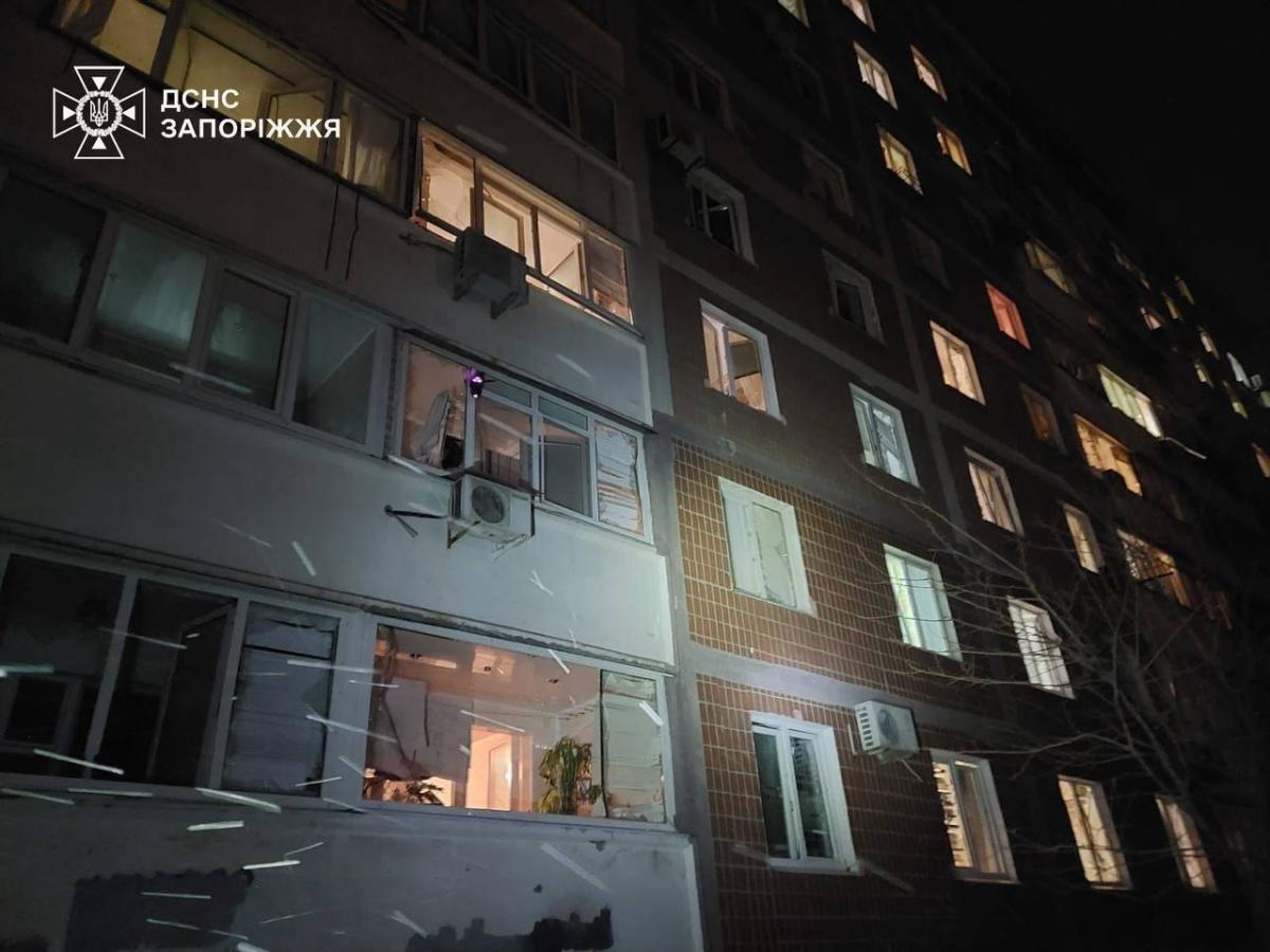 Последствия атаки на Запорожье 17 февраля 2026 Последствия атаки на Запорожье 17 февраля 2026
