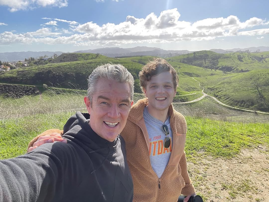 Джеймс Марстерс с сыном