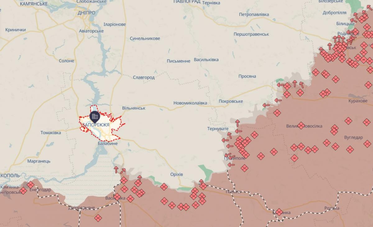 Рухаючись через Дніпропетровську область, війська РФ зрізають дорогу на Запоріжжя, але захоплений шматок не здадуть, зазначив Жданов