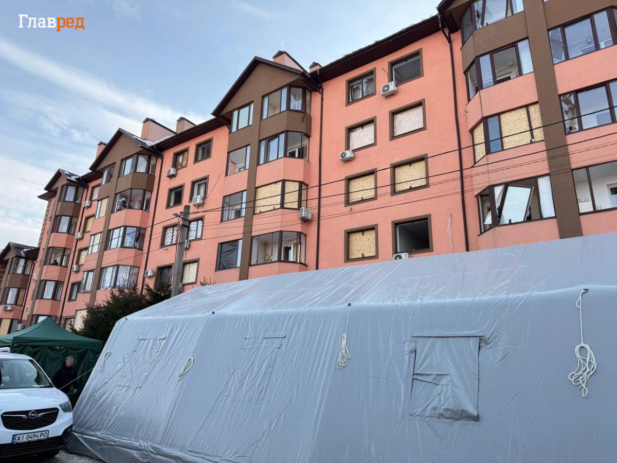 Наслідки удару по Києву 22 лютого