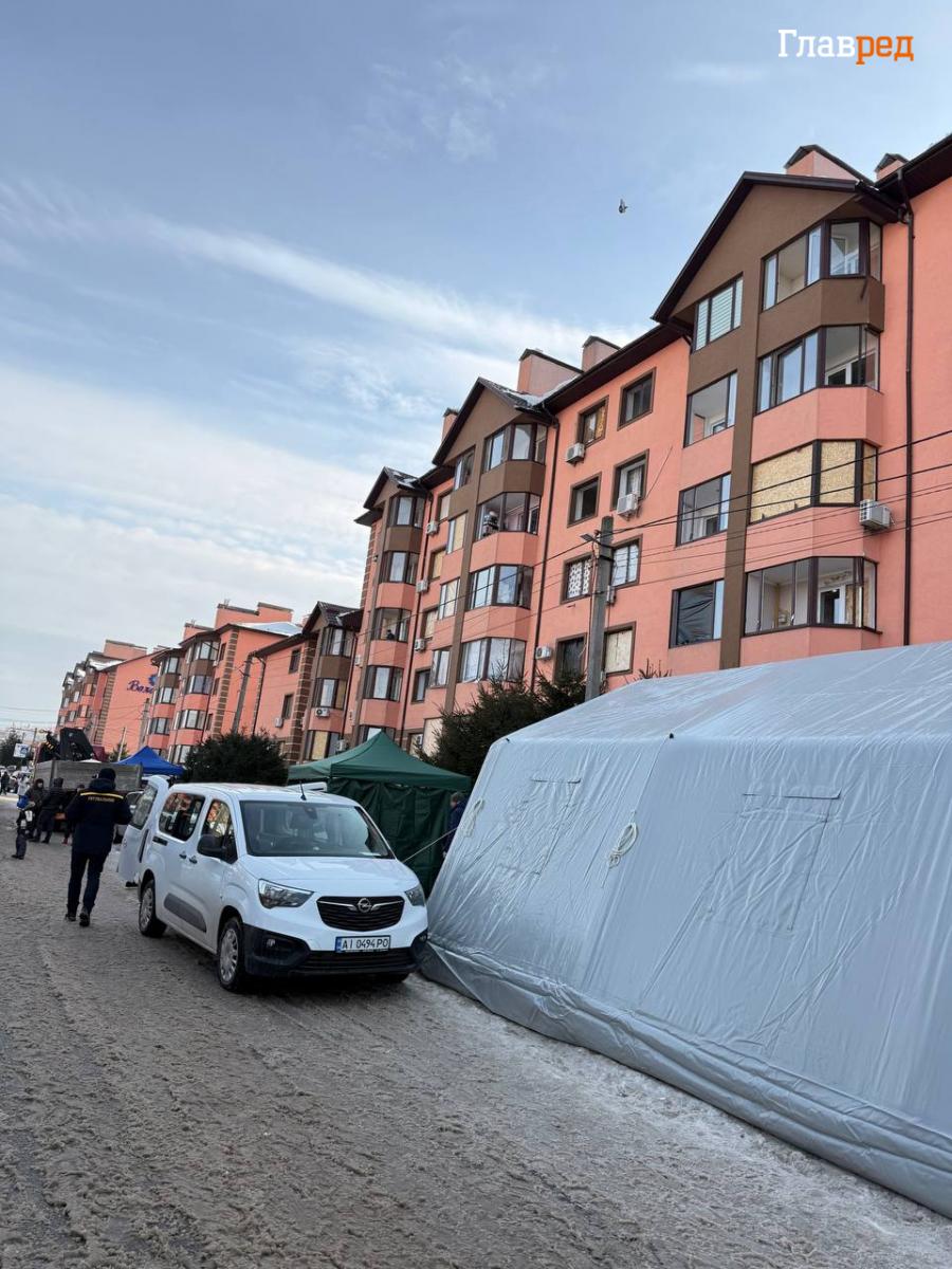 Наслідки удару по Києву 22 лютого