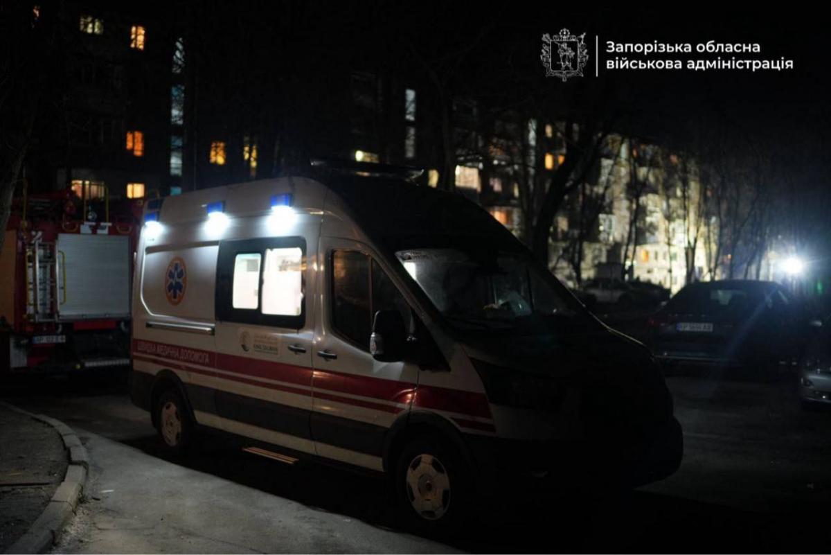 Наслідки удару по Запоріжжю 23 лютого