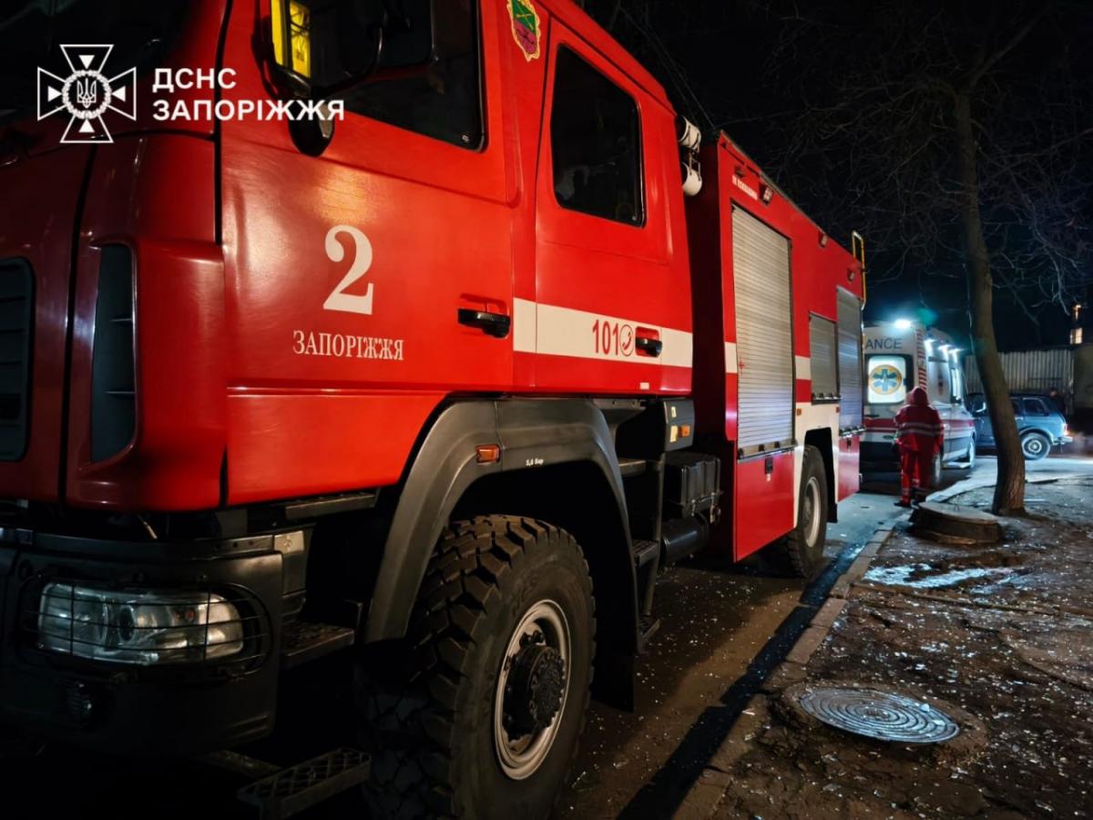 Последствия удара по Запорожью 23 февраля Последствия удара по Запорожью 23 февраля