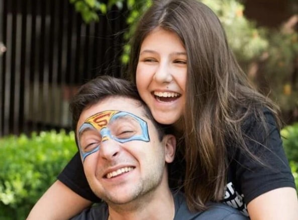 Владимир Зеленский с дочерью