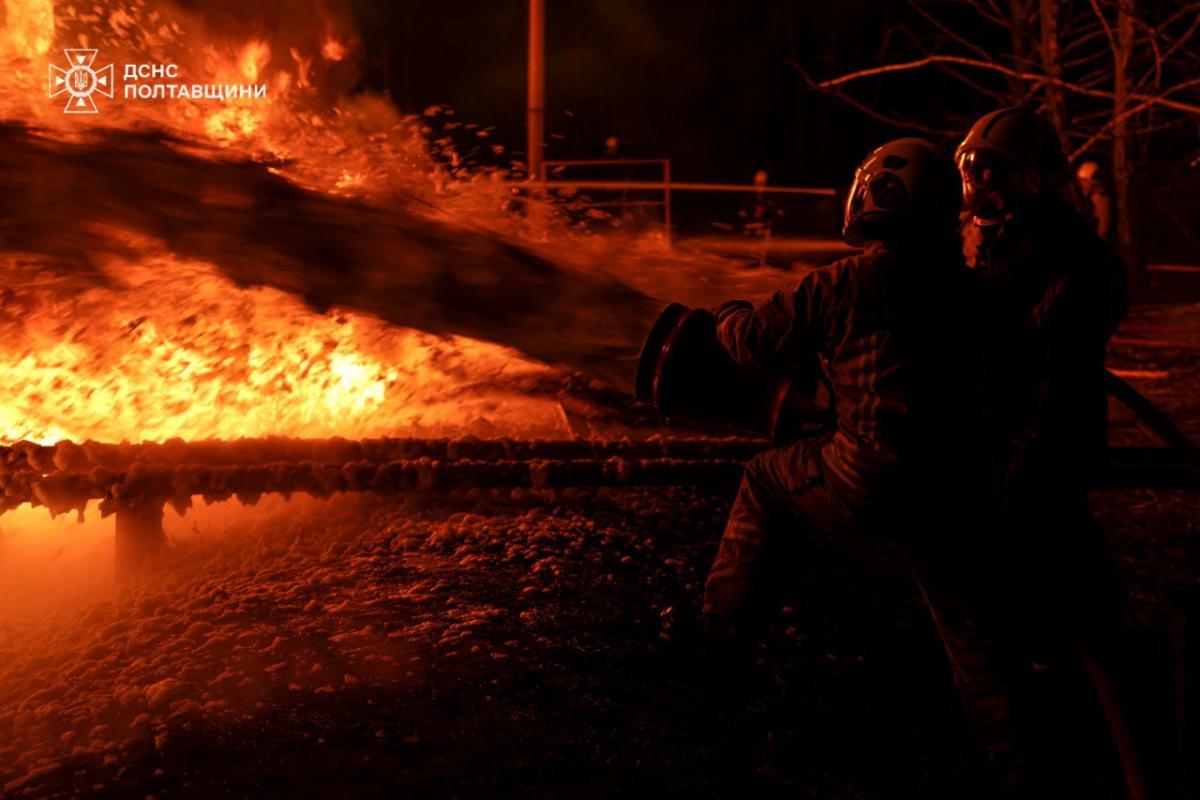 Ліквідація наслідків атаки РФ на Полтавщину 26 лютого