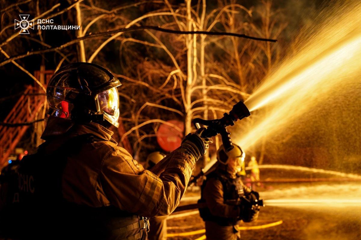 Ліквідація наслідків атаки РФ на Полтавщину 26 лютого