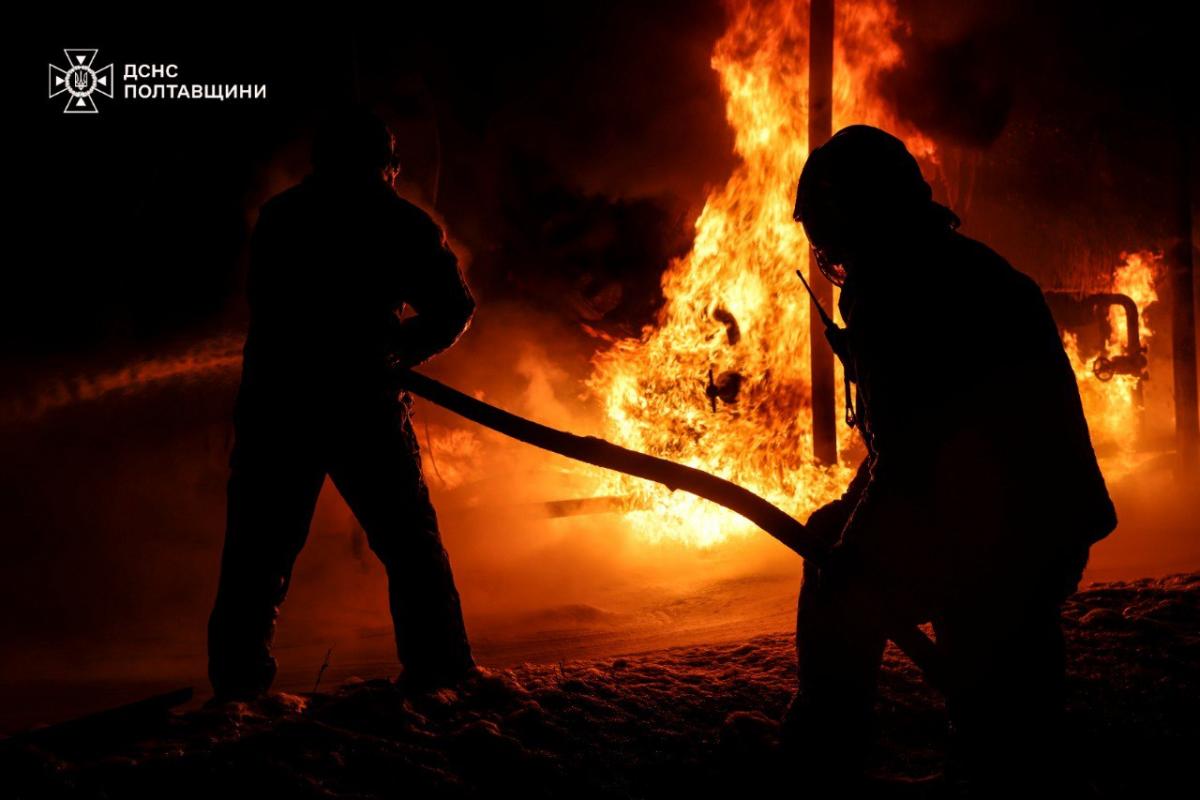 Ліквідація наслідків атаки РФ на Полтавщину 26 лютого