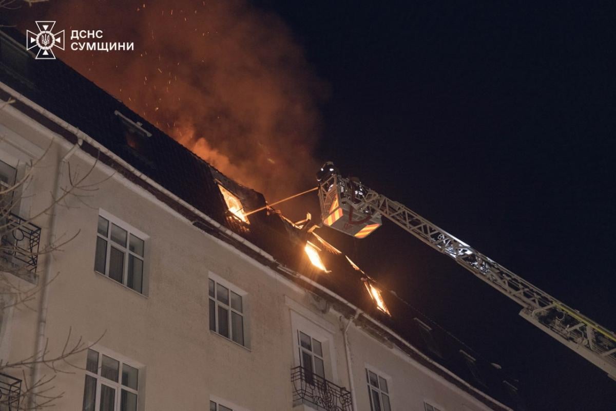 Удар по отелю в Сумах 27 февраля Удар по отелю в Сумах 27 февраля