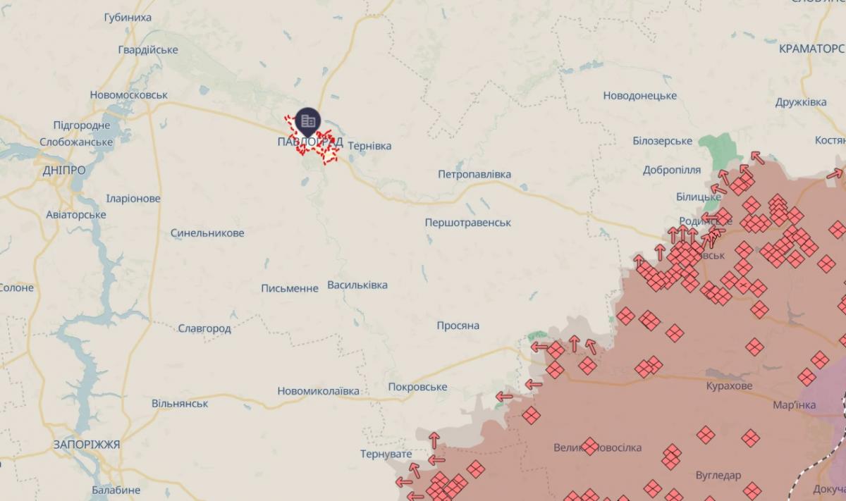 За словами Ступака, російські війська просуваються до Павлограда, місту загрожує небезпека