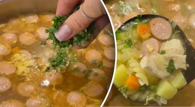 Суп с сосисками Суп с сосисками