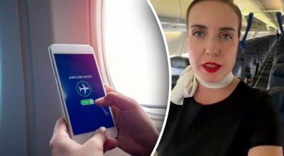 Чи можна не вмикати режим польоту на телефоні в літаку: відповідь стюардеси