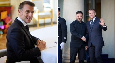 Еммануель Макрон, Зеленський 