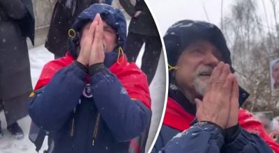 "Ваня вдома": батько зі сльозами дізнався про звільнення сина з полону