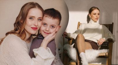 Анна Сагайдачна з сином