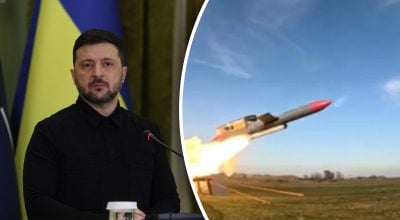 Зеленский, ракета Фламинго Зеленский, ракета Фламинго