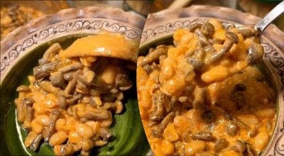 Фасоль с грибами - рецепт