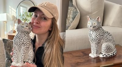Девушка купила на распродаже необычную фарфоровую скульптуру кошки