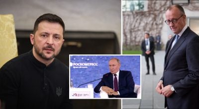 Мерц, Зеленский, Путин Мерц, Зеленский, Путин