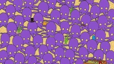 Головоломка для геніїв: лише одиниці знайдуть рибу серед восьминогів за 45 с