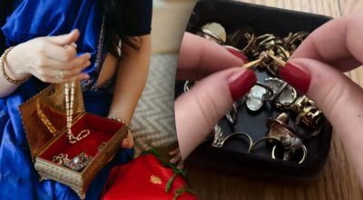 Шкатулка с винтажными украшениями Шкатулка с винтажными украшениями